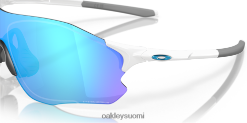 Oakley evzero polku (matala silta sovi) prizm safiirilinssit, kiillotettu valkoinen kehys silmälasit 2T48V4888