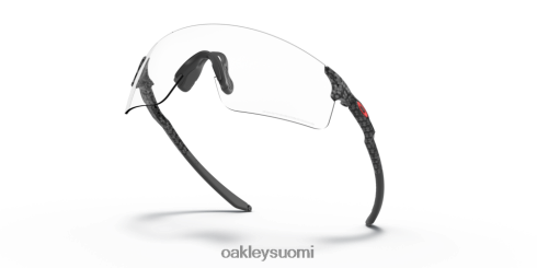 Oakley evzero-terät (matala silta-sovitus) kirkkaasta mustaan ​​iridium fotokromaattiset linssit, hiilikuitukehys silmälasit 2T48V4978