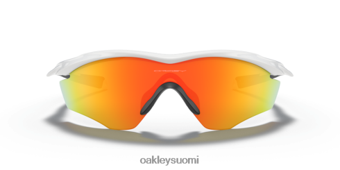 Oakley m2 runko xl fire iridium linssit, kiillotettu valkoinen kehys silmälasit 2T48V4175