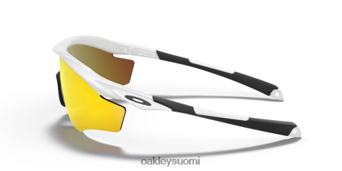 Oakley m2 runko xl fire iridium linssit, kiillotettu valkoinen kehys silmälasit 2T48V4175