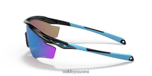 Oakley m2 runko xl prim safiirilinssit, kiillotettu musta kehys silmälasit 2T48V4179