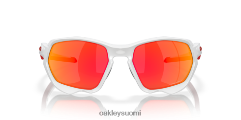 Oakley plasma (low bridge fit) prizm rubiinilinssit, kiillotettu valkoinen kehys silmälasit 2T48V4588