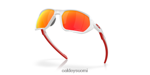 Oakley plasma (low bridge fit) prizm rubiinilinssit, kiillotettu valkoinen kehys silmälasit 2T48V4588