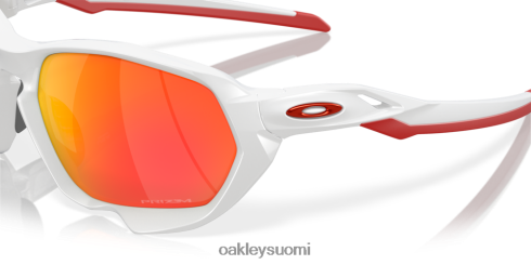 Oakley plasma (low bridge fit) prizm rubiinilinssit, kiillotettu valkoinen kehys silmälasit 2T48V4588