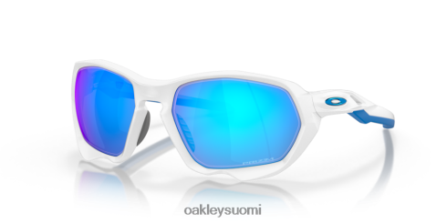 Oakley plasma (low bridge fit) prizm safiirilinssit, matta valkoinen kehys silmälasit 2T48V4589