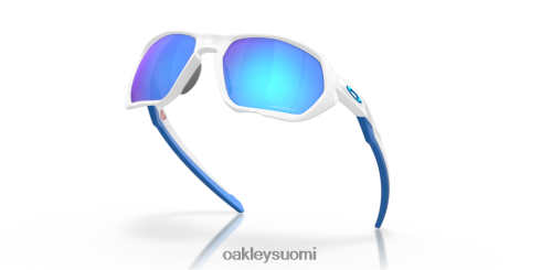Oakley plasma (low bridge fit) prizm safiirilinssit, matta valkoinen kehys silmälasit 2T48V4589