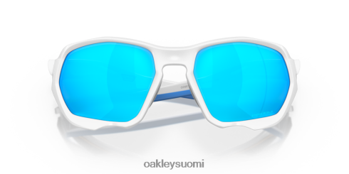 Oakley plasma (low bridge fit) prizm safiirilinssit, matta valkoinen kehys silmälasit 2T48V4589