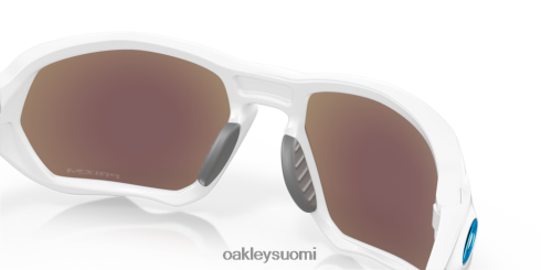 Oakley plasma (low bridge fit) prizm safiirilinssit, matta valkoinen kehys silmälasit 2T48V4589