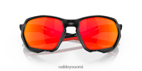 Oakley plasma prizm rubiinilinssit, mattamusta mustekehys silmälasit 2T48V4266