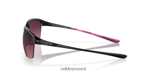 Oakley pysäyttämätön rose gradient polarisoidut linssit, kiillotettu musta kehys silmälasit 2T48V4695