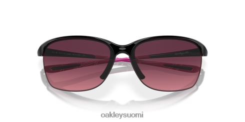 Oakley pysäyttämätön rose gradient polarisoidut linssit, kiillotettu musta kehys silmälasit 2T48V4695