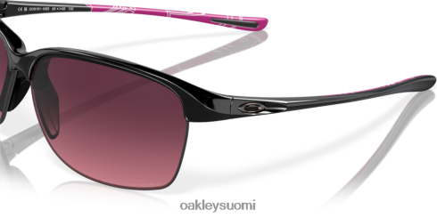 Oakley pysäyttämätön rose gradient polarisoidut linssit, kiillotettu musta kehys silmälasit 2T48V4695