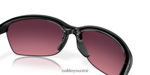 Oakley pysäyttämätön rose gradient polarisoidut linssit, kiillotettu musta kehys silmälasit 2T48V4695