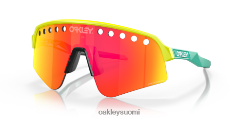 Oakley sutro lite sweep (ilmattu) prizm rubiinilinssit, tennispallon keltainen kehys silmälasit 2T48V4233