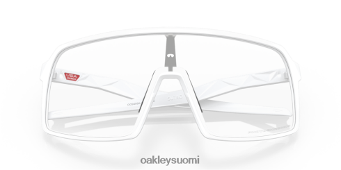 Oakley sutro (low Bridge sovi) kirkkaasta mustaan ​​iridium fotokromaattiset linssit, matta valkoinen kehys silmälasit 2T48V4476