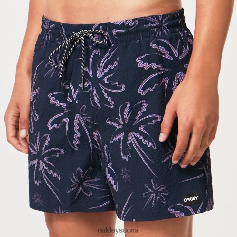 Oakley deco palms rc beachshort kolme riviä kämmenet siniset vaatteet 2T48V42916