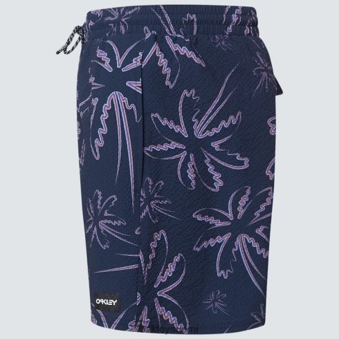 Oakley deco palms rc beachshort kolme riviä kämmenet siniset vaatteet 2T48V42916