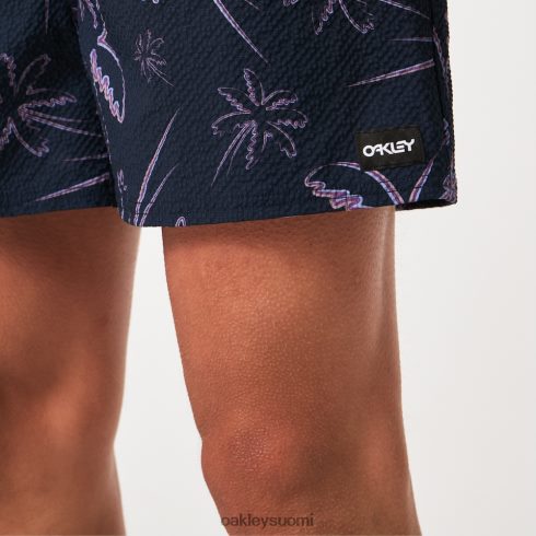 Oakley deco palms rc beachshort kolme riviä kämmenet siniset vaatteet 2T48V42916