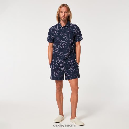 Oakley deco palms rc beachshort kolme riviä kämmenet siniset vaatteet 2T48V42916
