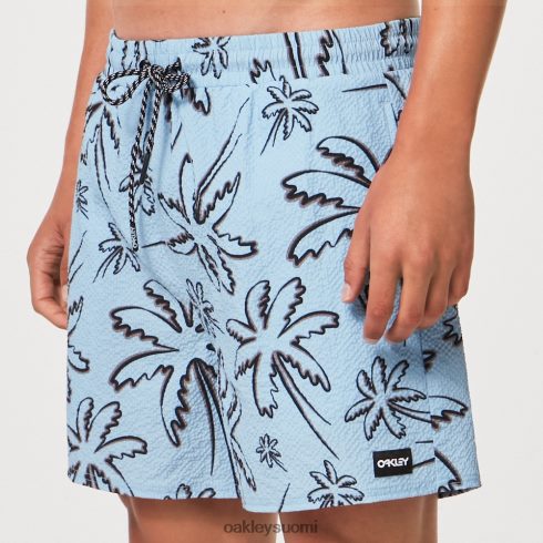 Oakley deco palms rc beachshort kolme riviä kämmenet vaaleansiniset vaatteet 2T48V42917