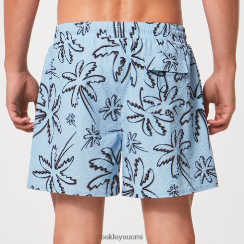 Oakley deco palms rc beachshort kolme riviä kämmenet vaaleansiniset vaatteet 2T48V42917