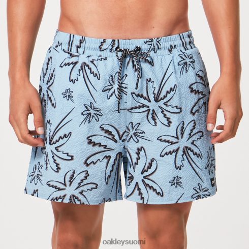 Oakley deco palms rc beachshort kolme riviä kämmenet vaaleansiniset vaatteet 2T48V42917