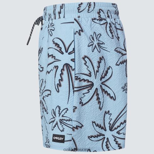 Oakley deco palms rc beachshort kolme riviä kämmenet vaaleansiniset vaatteet 2T48V42917