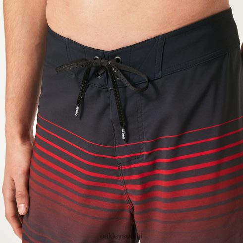 Oakley häivyttää 21\" rc boardshort mustat/punaiset raidat vaatteet 2T48V42835