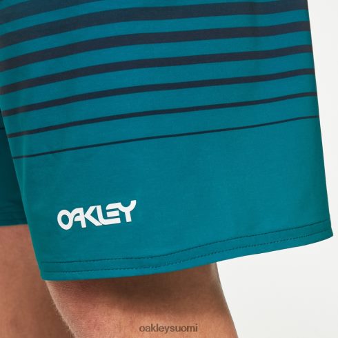 Oakley häivyttää 21\" rc boardshort vihreät/sydän raidat vaatteet 2T48V42836