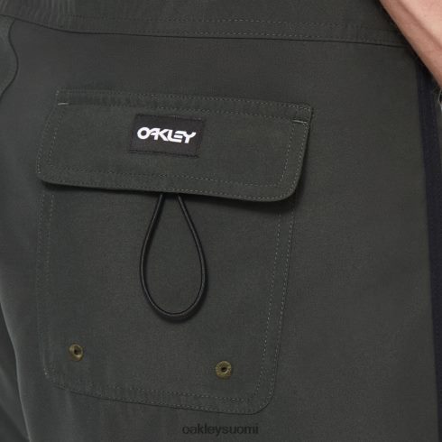 Oakley kiinteä crest 19 boardshort uusi tumma sivellin vaatteet 2T48V42788