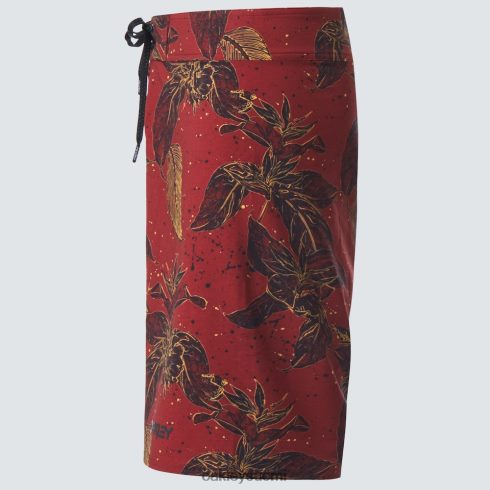 Oakley ohana kukkainen 20\" lautashortsi punainen kukka sammakko vaatteet 2T48V42894