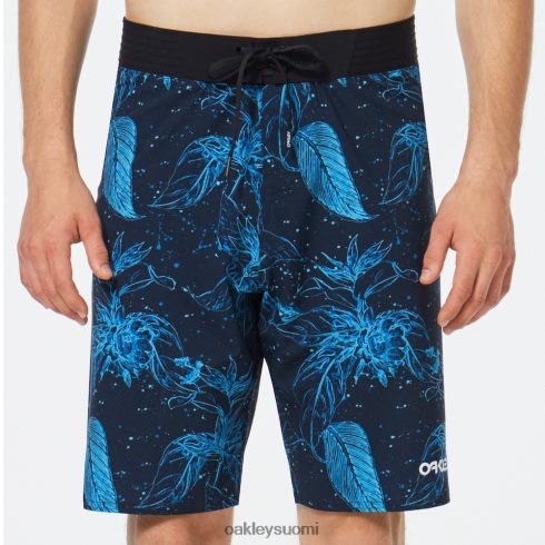 Oakley ohana kukkainen 20\" lautashortsi sininen kukka sammakko vaatteet 2T48V42895