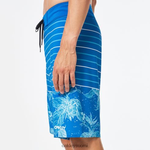 Oakley retro split 21 boardshort vaaleansininen kukka/raita vaatteet 2T48V42782