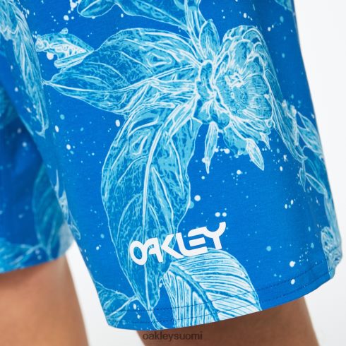 Oakley retro split 21 boardshort vaaleansininen kukka/raita vaatteet 2T48V42782