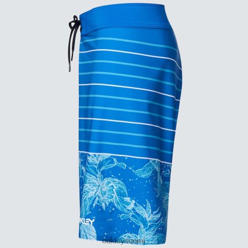 Oakley retro split 21 boardshort vaaleansininen kukka/raita vaatteet 2T48V42782