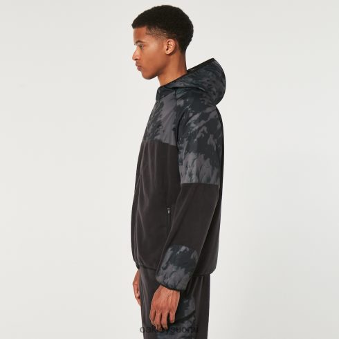 Oakley Wanderlust fz -huppari musta/mountain td print vaatteet 2T48V42305