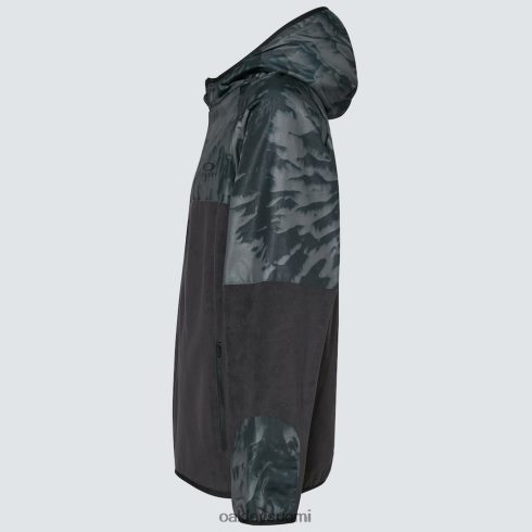 Oakley Wanderlust fz -huppari musta/mountain td print vaatteet 2T48V42305