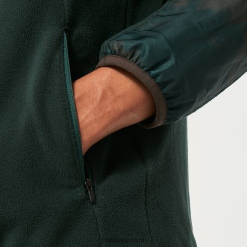 Oakley Wanderlust fz -huppari vihreä/vuori td print vaatteet 2T48V42304