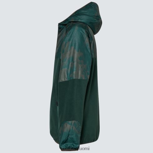 Oakley Wanderlust fz -huppari vihreä/vuori td print vaatteet 2T48V42304