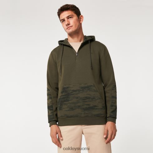 Oakley camo patch 1/4 vetoketjullinen huppari uusi tumma sivellin vaatteet 2T48V42287