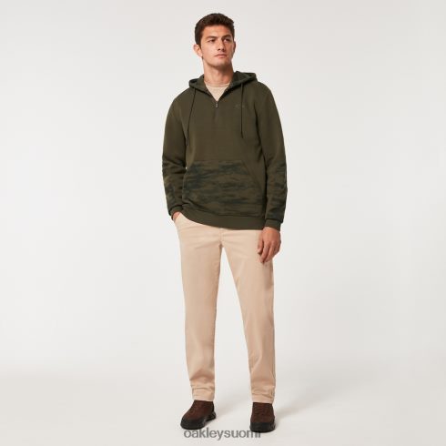 Oakley camo patch 1/4 vetoketjullinen huppari uusi tumma sivellin vaatteet 2T48V42287