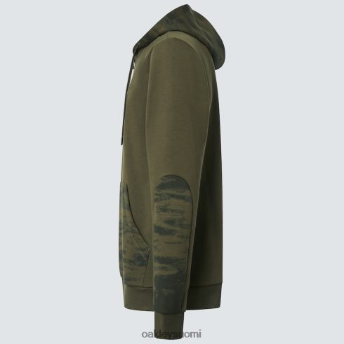 Oakley camo patch 1/4 vetoketjullinen huppari uusi tumma sivellin vaatteet 2T48V42287