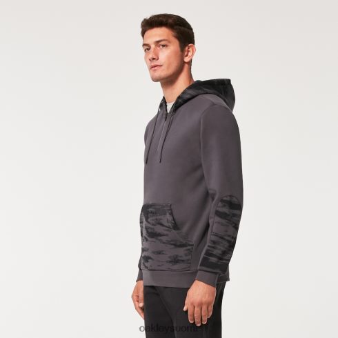 Oakley camo patch 1/4 vetoketjullinen huppari yhtenäinen harmaa vaatteet 2T48V42286