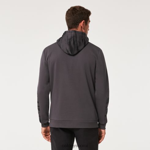 Oakley camo patch 1/4 vetoketjullinen huppari yhtenäinen harmaa vaatteet 2T48V42286