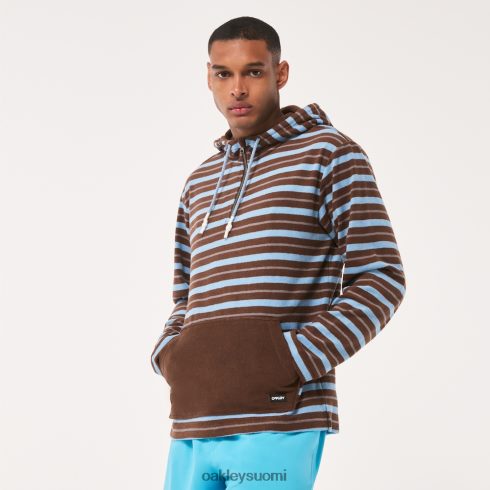 Oakley kirkas 1/4 vetoketjullinen huppari karahvin raidat vaatteet 2T48V42234