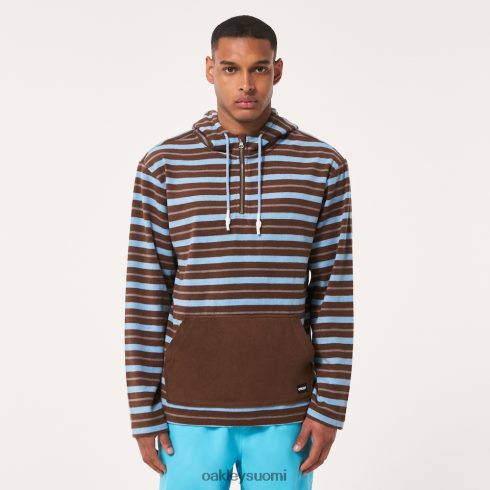 Oakley kirkas 1/4 vetoketjullinen huppari karahvin raidat vaatteet 2T48V42234