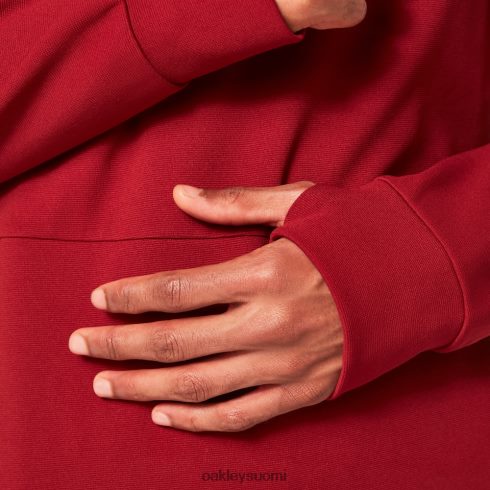 Oakley staattisen aallon huppari 2.0 raudan punainen vaatteet 2T48V42307