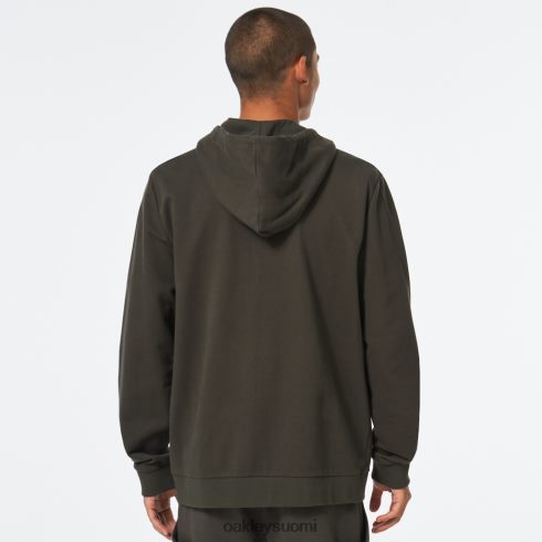 Oakley täysvetoketjullinen nallehuppari uusi tumma sivellin/musta vaatteet 2T48V42503