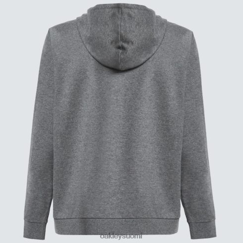 Oakley täysvetoketjullinen nallehuppari uusi urheilullinen harmaa/otsoni vaatteet 2T48V42505