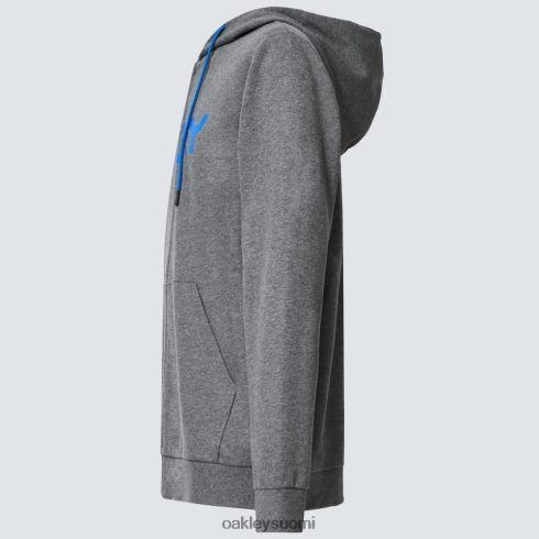 Oakley täysvetoketjullinen nallehuppari uusi urheilullinen harmaa/otsoni vaatteet 2T48V42505